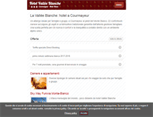 Tablet Screenshot of hotelvalleeblanche.com